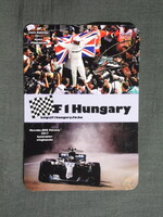 Kártyanaptár,Mercedes AMG Petronas,Formula–1-es versenyautó,Lewis Hamilton, 2018   (6)