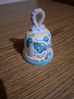 Haban style patterned ceramic bell, bell. 9 Cm. Flawless