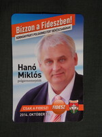 Kártyanaptár,Politika,FIDESZ,Hanó Miklós, 2015   (6)