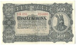 500 korona 1923 Nyomdahely nélkül 2. Gyönyörű