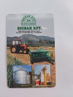 BICSAK KFT. Kiskunhalas 2000. évi kártyanaptár-Mezőgazdasági Gépek és Alkatrészek-MTZ 80-as traktor