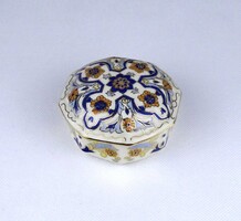 1Z832 Vajszínű ritka perzsa mintás Zsolnay porcelán bonbonier
