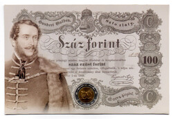 Kossuth 100 Forint 2002 bliszterben Első Napi Veret