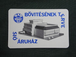Kártyanaptár,Siófok ÁFÉSZ szövetkezet,Sió áruház, 1979   (6)