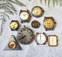 Antik vintage vegyes állapotú óra csomag,órás mester hagyaték(Provis,Citizen,Tras,Bakobe,Timex,Fero)