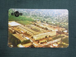 Kártyanaptár,EMG,elektronikus mérőkészülék gyár,Budapest, 1980   (6)
