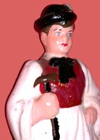 Gyönyörű állapotú Jász-kunsági csikós kerámia figura fokossal 27 cm a képek szerint