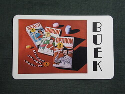Kártyanaptár,Ideál,Uniron,Optiron mosópor,növényolajipari mosószergyártó vállalat, 1980   (6)
