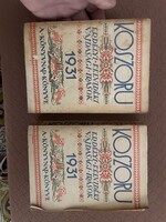 1931 koszorú konyvek    antik regi konyv