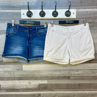Promod rövid farmernadrág, Heavy Tools fehér rövidnadrág szett S