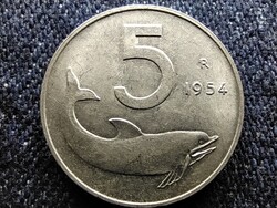 Olaszország Köztársaság (1946-) 5 Líra 1954 R