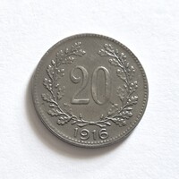 Ausztria 20 Heller 1916.