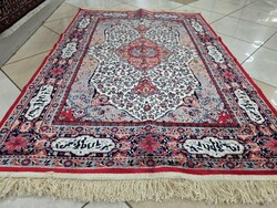 Álomszép 100x155 iráni pamutselyem perzsa szőnyeg MZ703