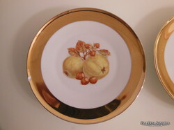 PORCELÁN TÁNYÉR - BAVARIA - ARANYOZOTT - 18 cm - SZÉLÉN PICI LEPATTANÁS