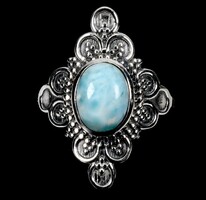 54 es Valodi Larimar 925 Ezust Gyuru