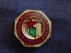 Úttörő Kulturális Szemle 1967 zománcozott jelvény