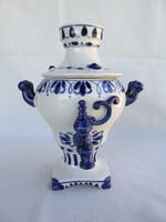 Szovjet Gzsel jelzett porcelán szamovár