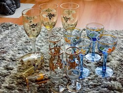 Retro glass sets in perfect condition 3*4 pcs.