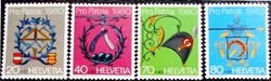Sv1176-9 / Switzerland 1975 Pro Patria stamp set mint