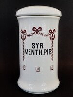 Antik patikai porcelán tégely