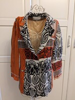 Vintage SANDRO PARIS női 40-es mutatós hosszított nyári blézer
