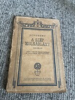 Schubert a szép Molnár leány zenei antik regi konyv