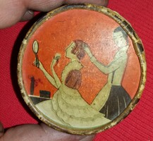 1920'S Richard Hudnut „Three Flowers” antik púderes doboz MAGYAR FORGALOMBA VOLT -NAGYON JÓ ÁLLAPOT!