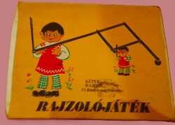 Retro RAJZOLÓJÁTÉK képek és rajzok 1: 3 felnagyítására dobozával TRIÁL képek szerint