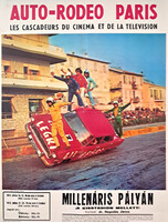 Autó-Rodeó Párizs a Millenáris Pályán 1972 plakát