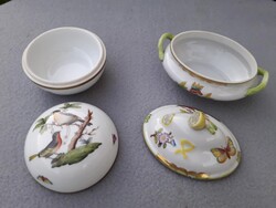 Herendi Rothschild - Viktória porcelán bonbonier.
