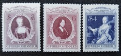 A1638-40 / Ausztria 1980 Mária Terézia bélyegsor postatiszta