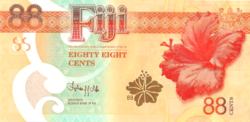Fidzsi-szigetek 88 cent 2022 UNC Emlékbankjegy