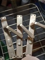 Antik, Bauhaus tömör réz kilincs - 3 pár