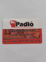 Dr. Padló Cegléd  kártyanaptár 2009