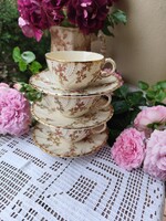 Set of 3 Sarreguemines Louis Porcelain Tea Cups