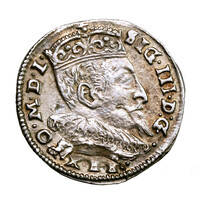 Lengyelország III. Zsigmond (Vasa) 3 Groschen 1595 Vilnius