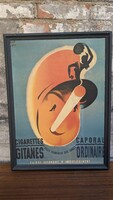 "Cigarettes gitanes" - francia cigarettás kép, poszter