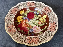Herendi porcelán óriás FLEURAISON NO. 29 falitányér