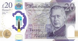 20 font pound pounds 2024 (2023) Anglia III. Károly király UNC polymer