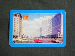 Kártyanaptár,Oroszország,Moszkva,Kalinyin sugárut,Állami biztosító,autó,casco,1983  (6)
