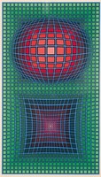 Victor Vasarely – VP-Sell Composition, 1979 – monumentális méretű, szignált példány