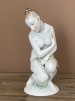 Herendi Vénusz női akt porcelán (sérült).