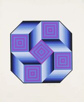 Victor Vasarely Molnar Okta  1986