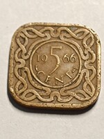 Suriname 5 cent 1966