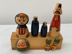 Szovjet/orosz festett fa dísztárgy