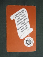 Kártyanaptár,Kisbér ÁFÉSZ,szaküzletek,ABC áruház, 1984  (6)