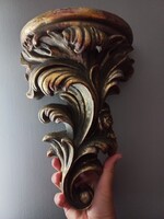 Vintage Wall Console Flower Pot, Figurine Holder