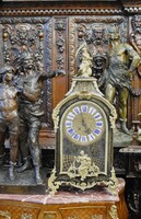 Boulle fireplace clock 18th century Clockworks by André-Charles Boulle, clock mechanism by Jacques Thuret!