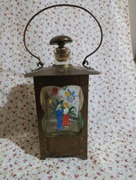 Vintage,kézzel festett ,német zenélő kancsó / likőrös kulacs