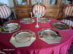 8 darab 8 szögletű fém terítékalátét